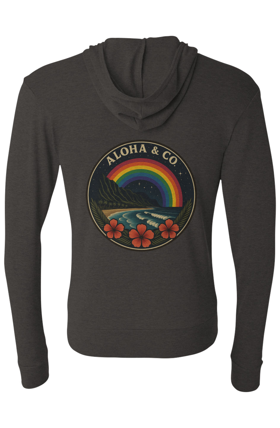 Triblend Full-Zip Lightweight Hoodie