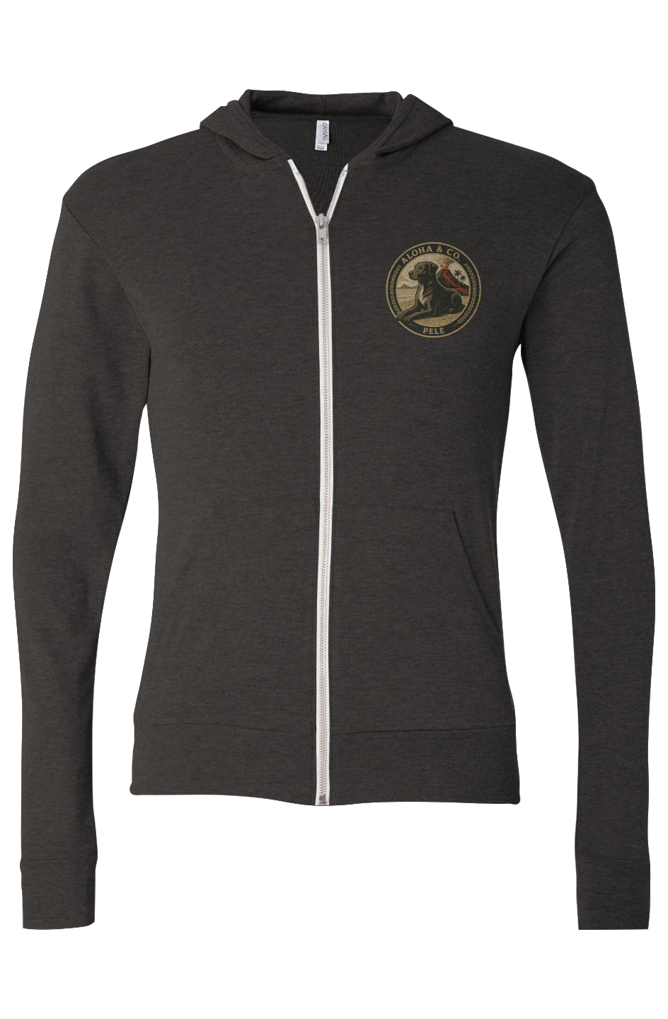 Triblend Full-Zip Lightweight Hoodie